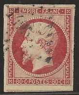 France  .  Y&T   .   17A  (2 Scans)    .    O  .     Oblitéré - 1853-1860 Napoléon III
