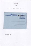 CYPRUS 1978 AIR LETTER AIRMAIL RATE INCREASED TO 60 MILS BY SURCHARGE - Chypre (...-1960)