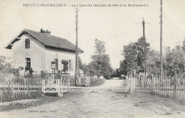 58 - Trucy - L'Orgueilleux - La Ligne Du Chemin De Fer Et La Maisonnette (Passage à Niveau) - Rare CPA Neuve - Other & Unclassified