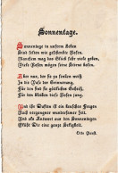 TH3631   --   SONNENTAGE .........   SPRUCHKARTE  --  SAYING CARD  --   OTTO P,  --  1919 - Other & Unclassified