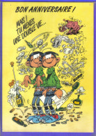 Carte Postale Bande Dessinée Franquin  Gaston Lagaffe  N°56 Très Beau Plan - Stripverhalen