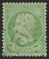 France  .  Y&T   .   20   .    O  .     Oblitéré - 1862 Napoléon III