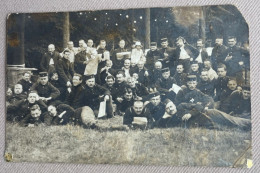 1911 Groep Belgische Militairen - (Grenadiers, Musiciens)  Leopoldsburg -> Coosemans Jean, Neder-Over-Heembeek - 14x9 Cm - Krieg, Militär