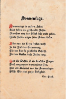 TH3632   --   SONNENTAGE .........   SPRUCHKARTE  --  SAYING CARD  --   OTTO P,  --  1920 - Sonstige & Ohne Zuordnung