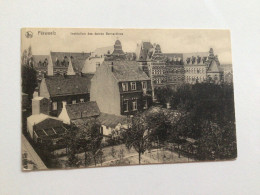 Carte Postale Ancienne  Péruwelz Institution Des Dames Bernardines (timbre Allemand, Cachet Militaire) - Peruwelz