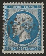 France  .  Y&T   .   22   .    O  .     Oblitéré - 1862 Napoléon III