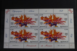 Monaco 2588-2589 Postfrisch Als Kleinbogen #VJ188 - Altri & Non Classificati