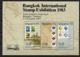 SINGAPORE 1983 BANGKOK INTERNATIONAL STAMP EXHIBITION 83'  MNH - Singapour (1959-...)