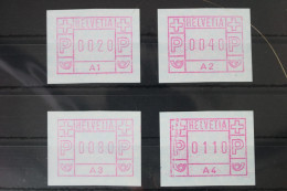 Schweiz Automatenmarken 1 Postfrisch A1-A4 #WJ637 - Sonstige & Ohne Zuordnung