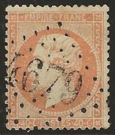France  .  Y&T   .   23   .    O  .     Oblitéré - 1862 Napoléon III