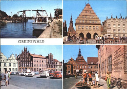72221747 Greifswald Mecklenburg Vorpommern Wiecker Bruecke Rathaus Platz Freunds - Greifswald