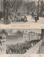 2 CPA Sur Les émeutes En Champagne D'avril 1911- Chasseurs à Cheval, Manifestants Et Dragons-EPERNAY Et AY - Sonstige & Ohne Zuordnung