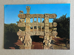 India Indie Indien - Sanchi Back Face Of The Great Stupa - Inde