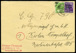 SBZ Handstempel Bezirk 3, 1948, 169,183 DD, Brief - Other & Unclassified