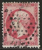 France  .  Y&T   .   24  (2 Scans)   .    O  .     Oblitéré - 1862 Napoleone III