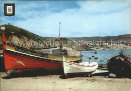 72221565 Sesimbra Vista Panoramica Strand Fischerboot Sesimbra - Other & Unclassified