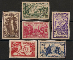 MADAGASCAR - 1937 - N°YT. 193 à 198 - Série Complète - Neuf Luxe ** / MNH / Postfrisch - Ungebraucht