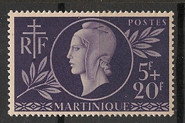 MARTINIQUE - 1944 - N°YT. 198 - Entraide - Neuf Luxe ** / MNH / Postfrisch - Nuevos