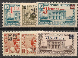 MARTINIQUE - 1945-46 - N°YT. 220 à 225 - Série Complète - Neuf Luxe ** / MNH / Postfrisch - Nuovi