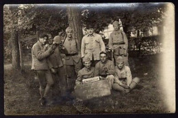 Carte Photo Etat Major 2eme Bataillon Camp D'Oberhoffen à Haguenau Alsace 67 - Non Classés