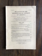 Bulletin Of The Seismological Society Of America - Vol.38 - Number 2 - April 1948 - Otros & Sin Clasificación