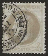 France  .  Y&T   .   27  (2 Scans)   .    O  .     Oblitéré - 1863-1870 Napoléon III. Laure