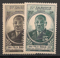 NOUVELLE CALEDONIE - 1944 - N°YT. 257 à 258 - Eboué - Neuf Luxe ** / MNH / Postfrisch - Neufs