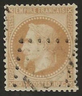 France  .  Y&T   .   28   .    O  .     Oblitéré - 1863-1870 Napoléon III Lauré