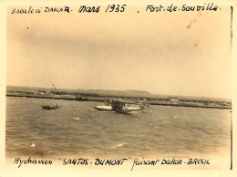 Aviation * Avion Hydravion SANTOS DUMONT Faisant Dakar Brésil , Escale Mars 1935 Fort De Souville * Santos Dumont - 1919-1938: Between Wars