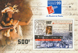 Polynesia 1999 - 150th Anniversary Of First French Stamp  , MNH , Bl.24 - Nuovi