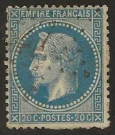 France  .  Y&T   .   29    .    O  .     Oblitéré - 1863-1870 Napoléon III Lauré
