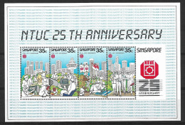 SINGAPORE 1986 NTCU 25 Th Anniversary  MNH - Singapur (1959-...)