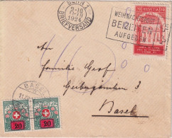 Taxierter Brief  Bern - Basel         1924 - Briefe U. Dokumente