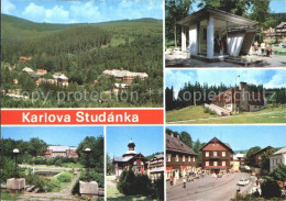 72219402 Karlova Studanka Panorama Orts Und Teilansichten Strassenpartie Bad Kar - Tchéquie