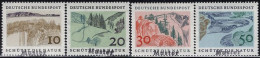 GERMANY(1969) Nature Protection. Set Of 4 With MUSTER (specimen) Overprint. Scott No 1000-3. - Sonstige & Ohne Zuordnung