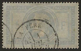 France  .  Y&T   .   33  (2 Scans)   .    O  .     Oblitéré - 1863-1870 Napoleon III With Laurels