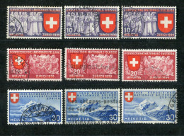 "SCHWEIZ" 1939, Mi. 335-343 Gestempelt (B2057) - Used Stamps