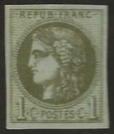 France  .  Y&T   .   39 C (2 Scans)   .   (*)    .     Neuf Sans Gomme - 1870 Bordeaux Printing