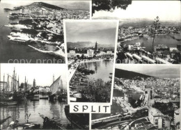 72219152 Split Spalato Fliegeraufnahme Stadt Und Hafen Croatia - Croatie