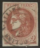 France  .  Y&T   .   40 B  (2 Scans)   .    O  .     Oblitéré - 1870 Ausgabe Bordeaux