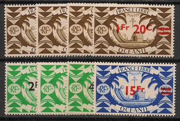 OCEANIE - 1945 - N°YT. 172 à 179 - Série Complète - Neuf Luxe ** / MNH / Postfrisch - Neufs