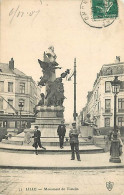 59 - Lille - Monument De Testelin - Animée - Oblitération Ronde De 1907 - CPA - Voir Scans Recto-Verso - Lille