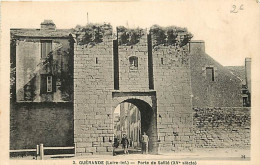 44 - Guérande - Porte De Saillé - Animée - Correspondance - Oblitération Ronde De 1943 - CPA - Voir Scans Recto-Verso - Guérande