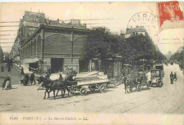 75 - Paris 10 - Marché Chabrol - Animée - Automobiles - CPA - Oblitération Ronde De 1918 - Voir Scans Recto-Verso - Arrondissement: 10