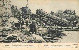 77 - Meaux - 1914 - Pendant La Bataille De Meaux - Un Pont Précipité Dans La Rivière Près De Lizy - Animée - CPA - Voir  - Meaux