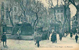 83 - Toulon - Place Puget - La Fontaine - Animée -Stand Au Muguet - Fleuriste - CPA - Voir Scans Recto-Verso - Toulon