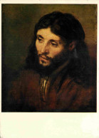 Art - Peinture Religieuse - Rembrandt Van Rijn - Christuskopf Studie Um 1650 - Gemaldegalerie Berlin - CPM - Voir Scans  - Schilderijen, Gebrandschilderd Glas En Beeldjes