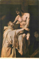 Art - Peinture Religieuse - Ribalta - Cristo Abrazando A San Bernardino - CPM - Voir Scans Recto-Verso - Tableaux, Vitraux Et Statues