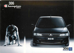 Automobiles - Carte Publicitaire - Peugeot 306 Champion USA - Carte Neuve - CPM - Voir Scans Recto-Verso - Passenger Cars