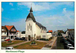 62 - Merlimont - La Place De L'église - Automobiles - CPM - Voir Scans Recto-Verso - Andere & Zonder Classificatie